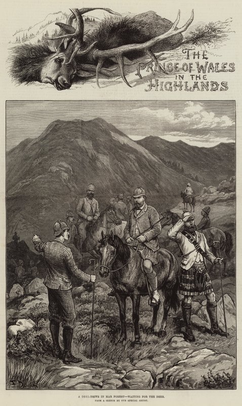 The Prince of Wales in the Highlands by Frank Dadd