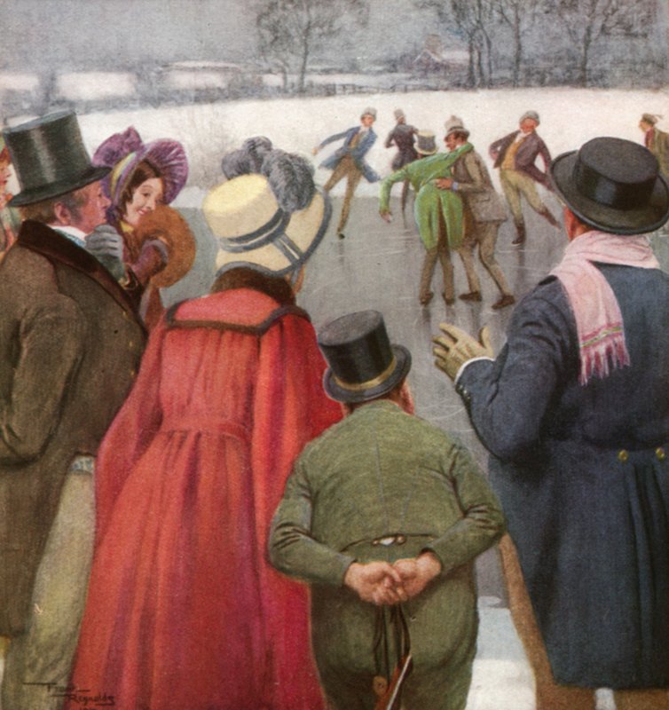 The Pickwickians Disport Themselves on the Ice by Frank Reynolds
