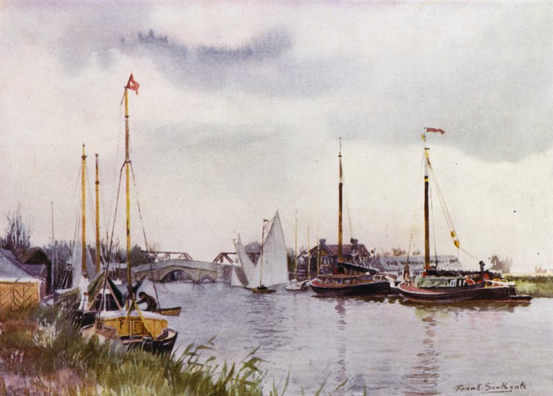 Norfolk Broads: At Potter Heigham by Frank Southgate
