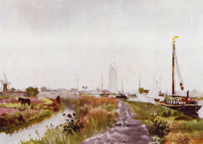 Norfolk Broads: Below Potter Heigham by Frank Southgate