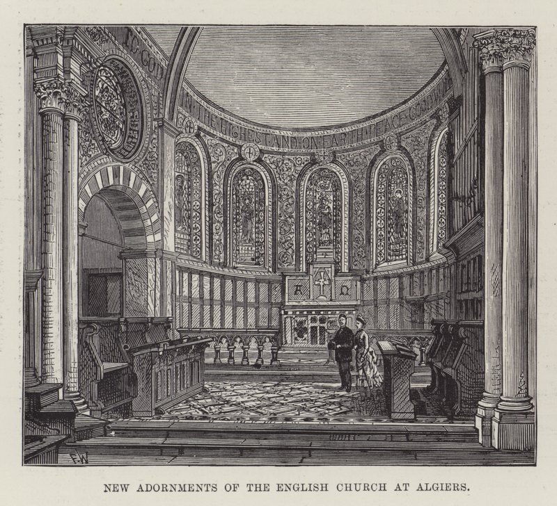New Adornments of the English Church at Algiers by Frank Watkins
