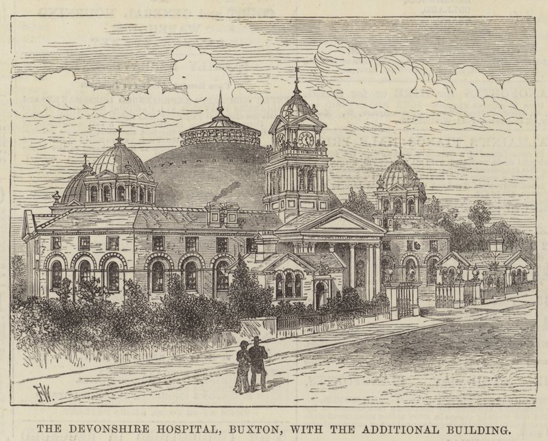 The Devonshire Hospital, Buxton, with the Additional Building by Frank Watkins