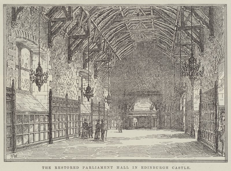 The Restored Parliament Hall in Edinburgh Castle by Frank Watkins