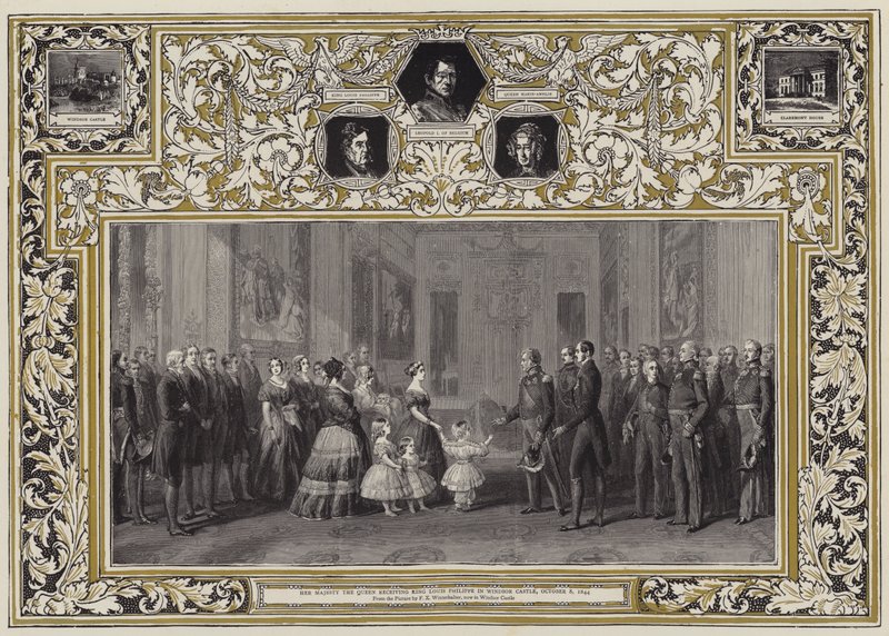 Her Majesty the Queen receiving King Louis Philippe in Windsor Castle, 8 October 1844 by Franz Xaver Winterhalter