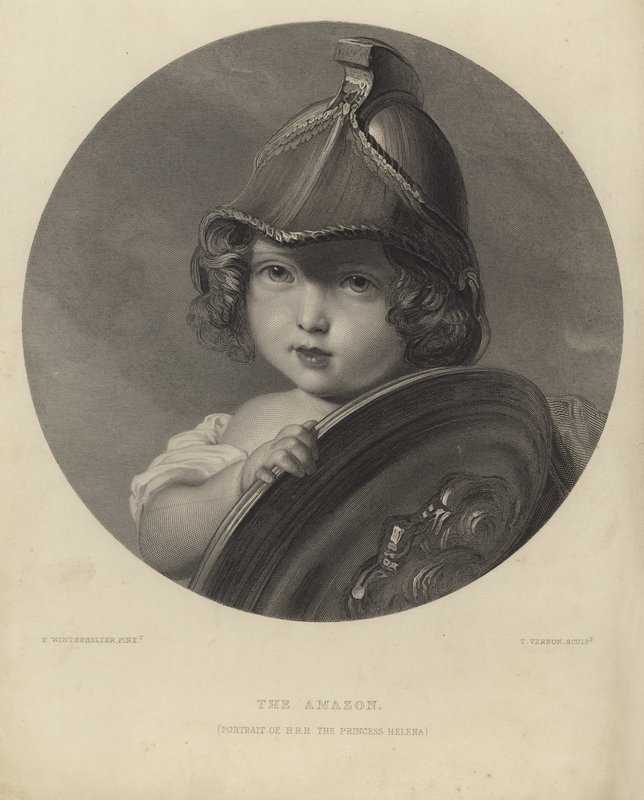 Princess Helena as The Amazon by Franz Xaver Winterhalter