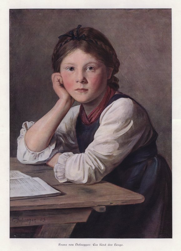 A Child of the Mountains by Franz von Defregger