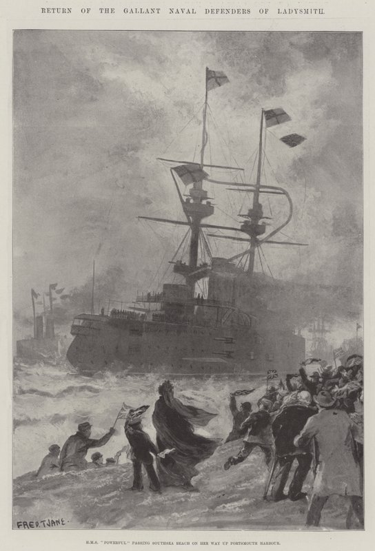 Return of the Gallant Naval Defenders of Ladysmith by Fred T. Jane