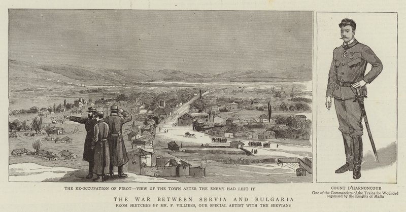 The War between Serbia and Bulgaria by Frederic Villiers