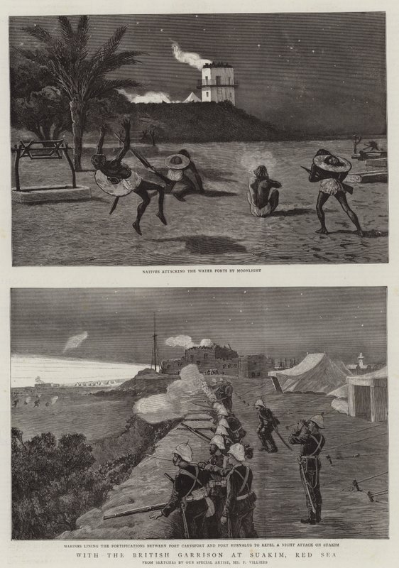 With the British Garrison at Suakim, Red Sea by Frederic Villiers