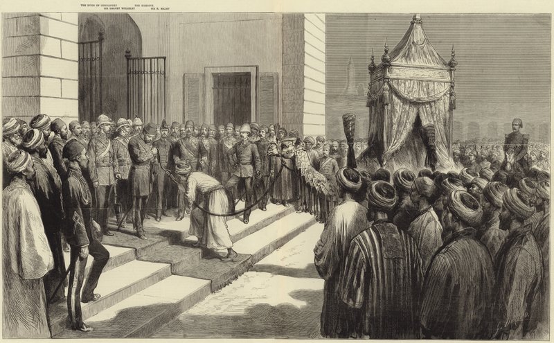 The Khedive Saluting the Holy Carpet at Cairo before its Despatch to Mecca by Frederic Villiers