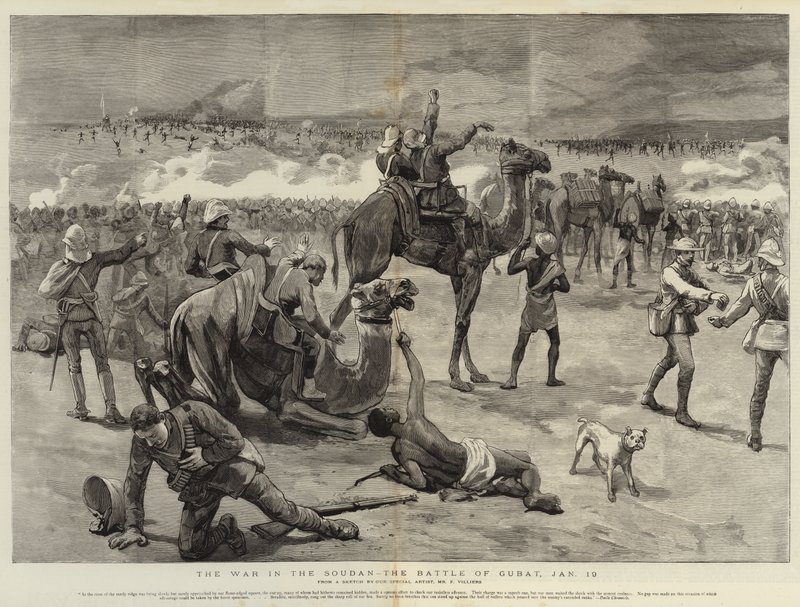 The War in the Soudan, the Battle of Gubat, 19 January by Frederic Villiers