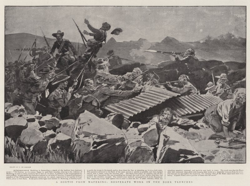 A Sortie from Mafeking, Desperate Work in the Boer Trenches by Frederic de Haenen