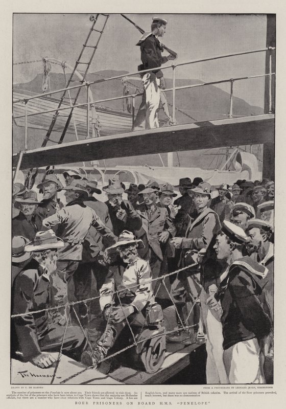 Boer Prisoners on Board HMS Penelope by Frederic de Haenen