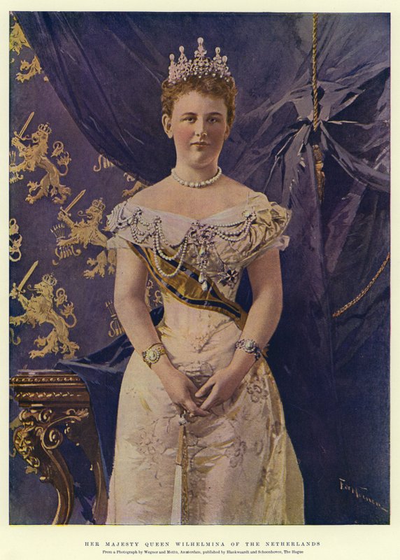 Her Majesty Queen Wilhelmina of the Netherlands by Frederic de Haenen
