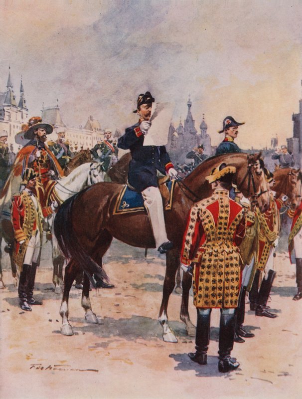 Heralds Announcing the Coronation of the Emperor by Frederic de Haenen