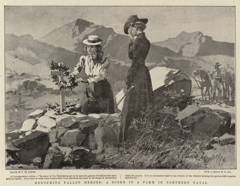 Honouring Fallen Heroes, A Scene in a Farm in Northern Natal by Frederic de Haenen