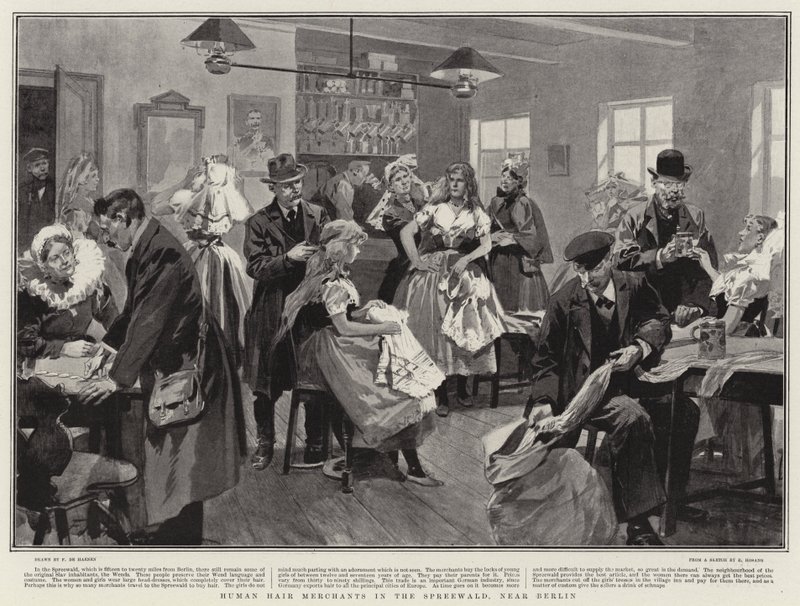 Human Hair Merchants in the Spreewald, Near Berlin by Frederic de Haenen