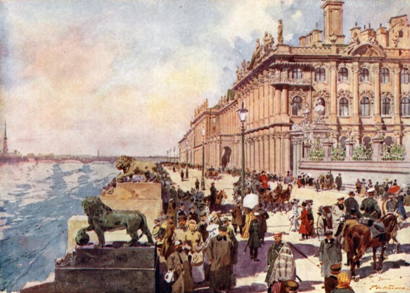Russia: The Winter Palace on the Neva by Frederic de Haenen