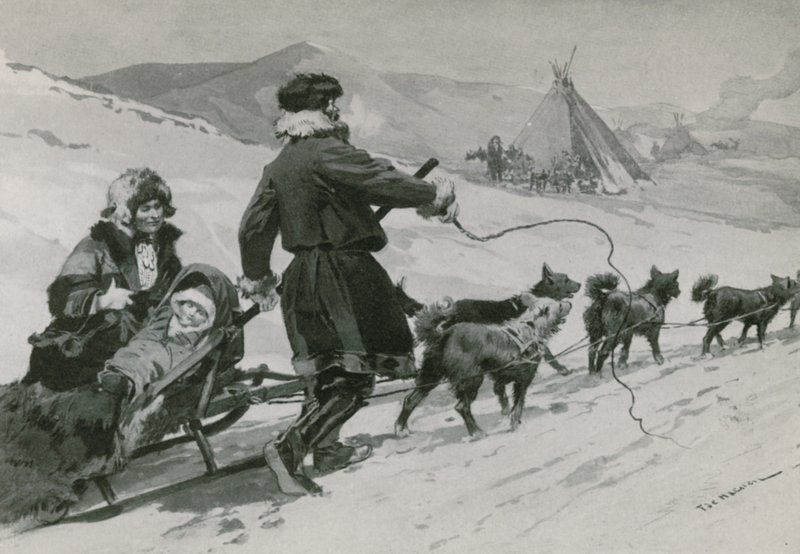 Samoyedes by Frederic de Haenen