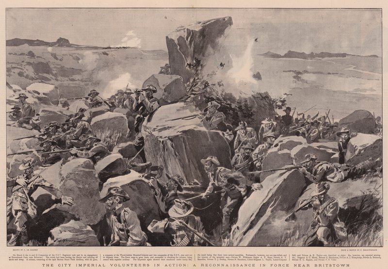 The City Imperial Volunteers in Action, a Reconnaissance in Force near Britstown by Frederic de Haenen