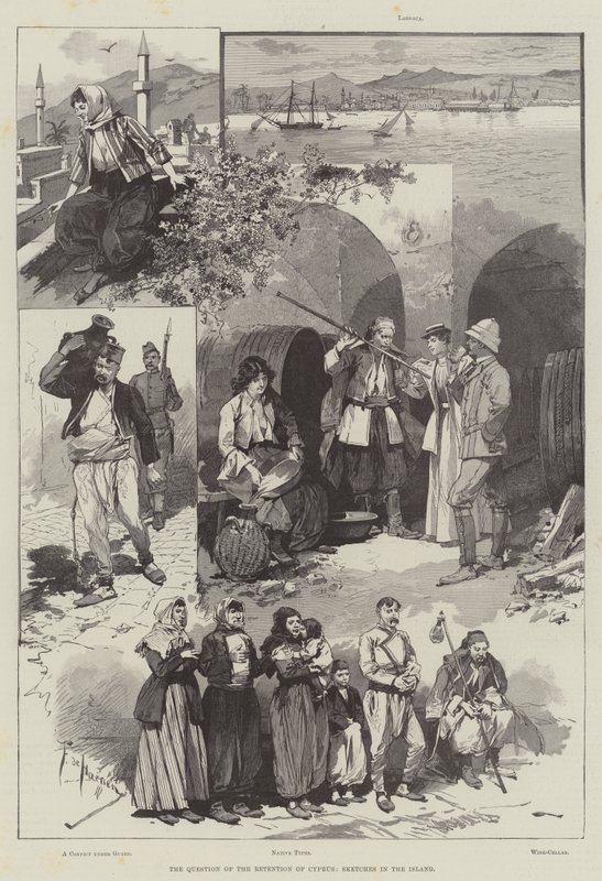 The Question of the Retention of Cyprus, Sketches in the Island by Frederic de Haenen