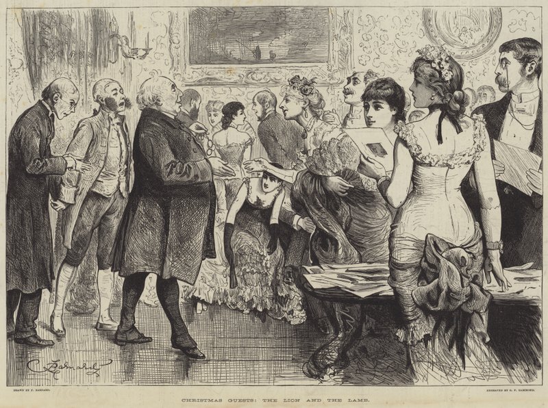 Christmas Guests, the Lion and the Lamb by Frederick Barnard