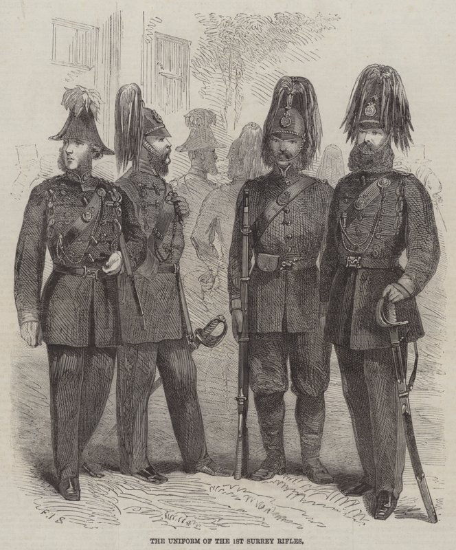 The Uniform of the 1st Surrey Rifles by Frederick John Skill
