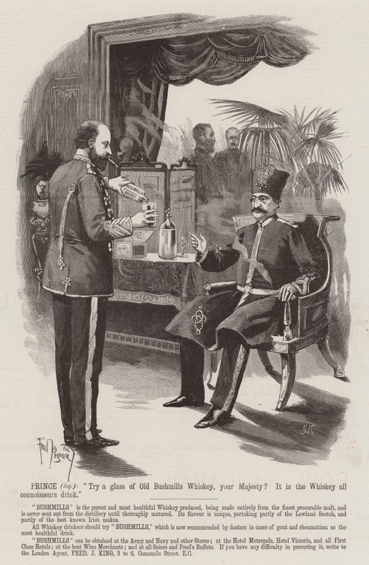 Advertisement, Bushmills Whiskey by Frederick Pegram