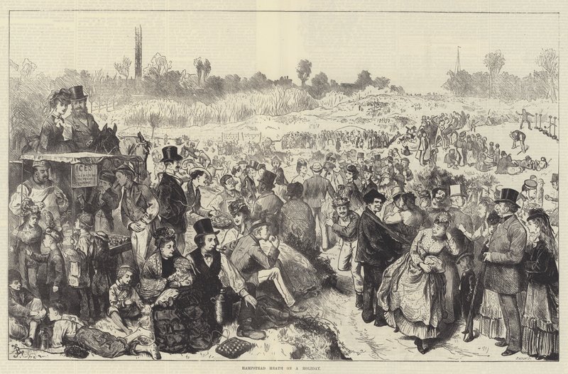 Hampstead Heath on a Holiday by Frederick Barnard