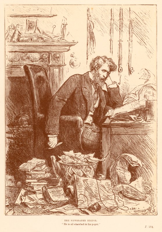 The Newspaper Editor by Frederick Barnard