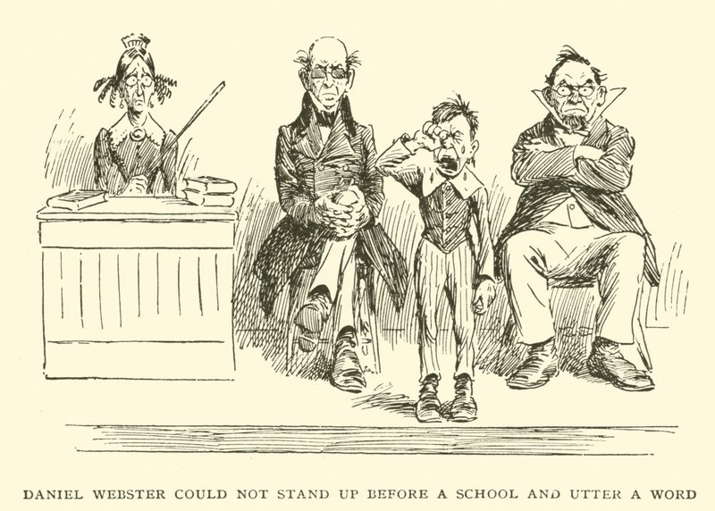 Daniel Webster Could Not Stand Up Before a School and Utter a Word by Frederick Burr Opper