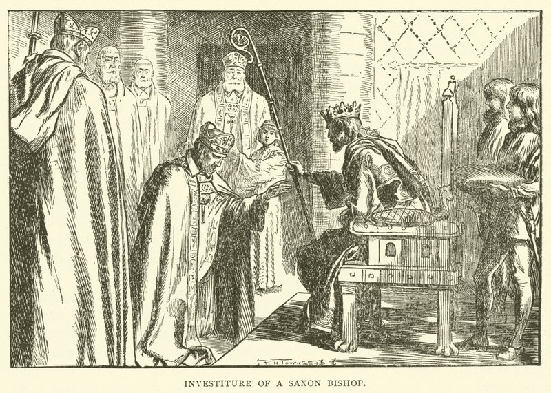 Investiture of a Saxon Bishop by Frederick Henry Townsend