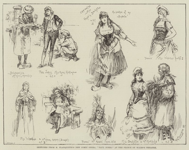Sketches from M Planquette