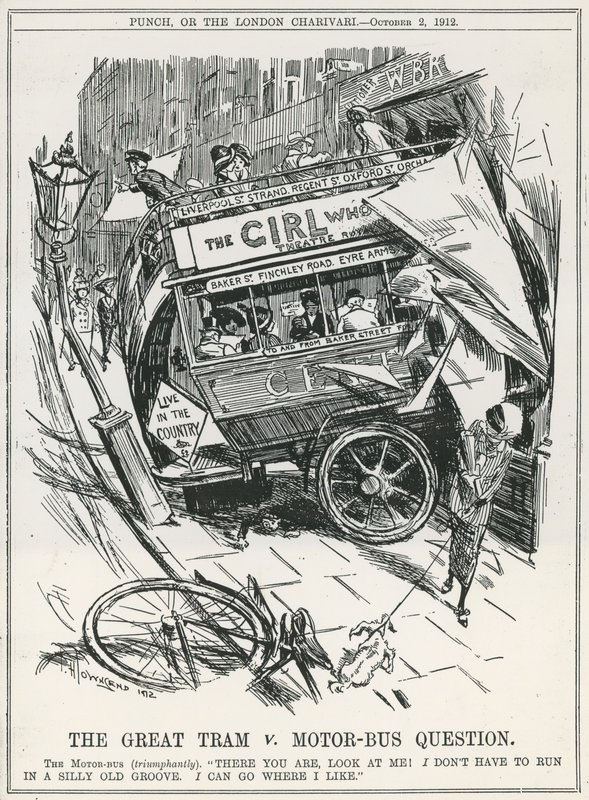 The Great Tram v. Motor-Bus Question by Frederick Henry Townsend
