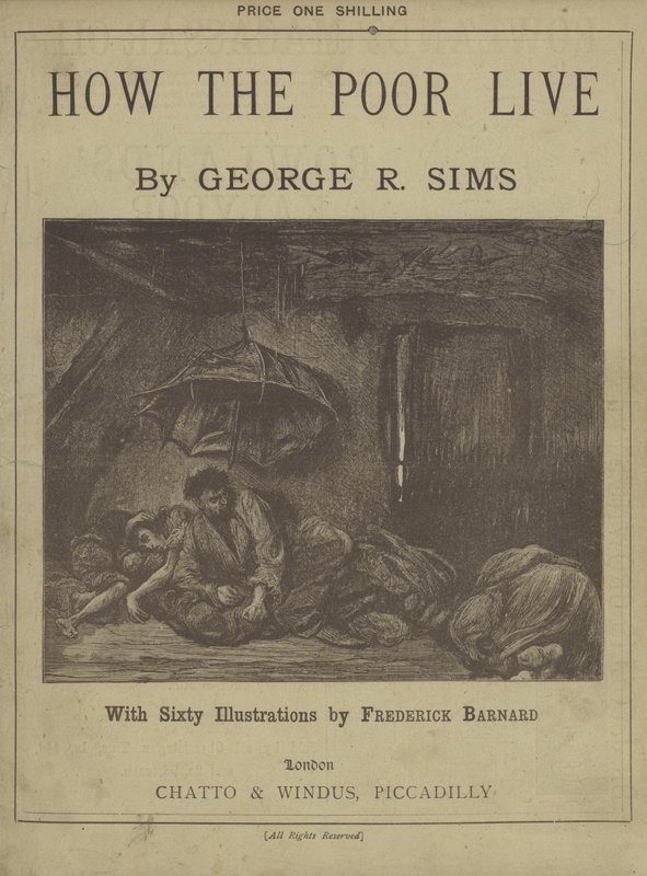 Title page of How The Poor Live by George R Sims by Frederick L. Bernard