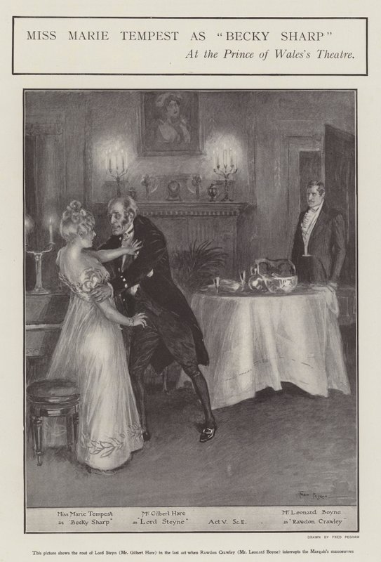 Miss Marie Tempest as Becky Sharp at the Prince of Wales