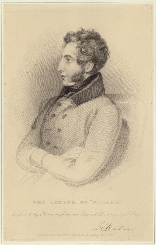 Portrait of Edward Bulwer-Lytton, Baron Lytton by Frederick Richard Say