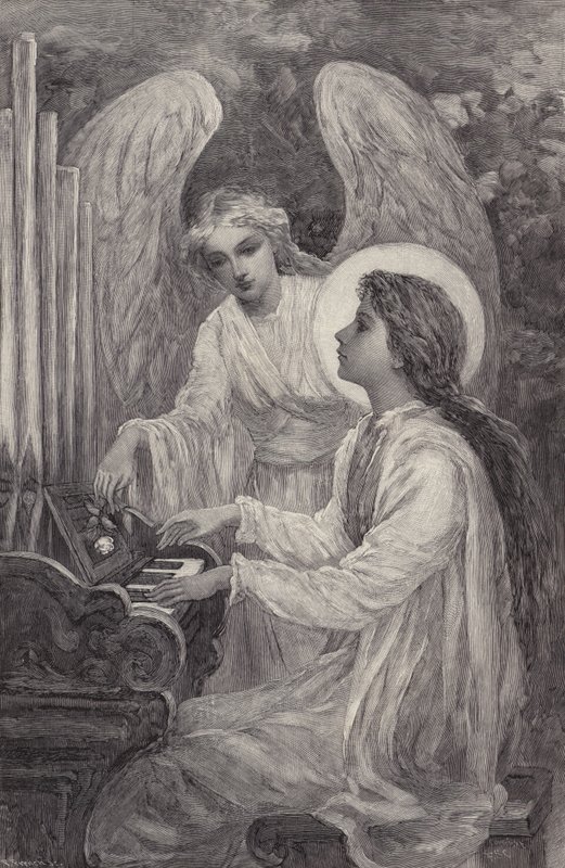 St Cecilia - a Fragment by Frederick Stuart (after) Church