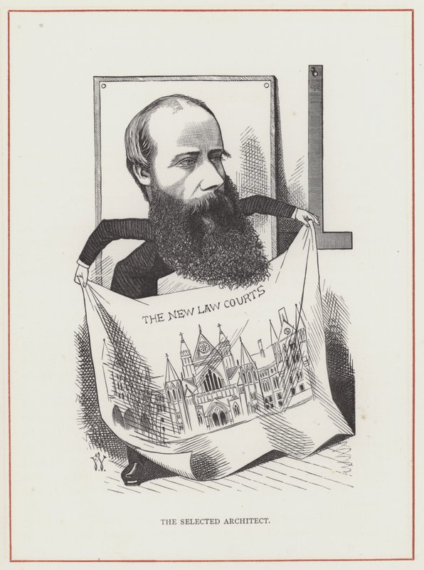 George Edmund Street, Architect, The New Law Courts by Frederick Waddy