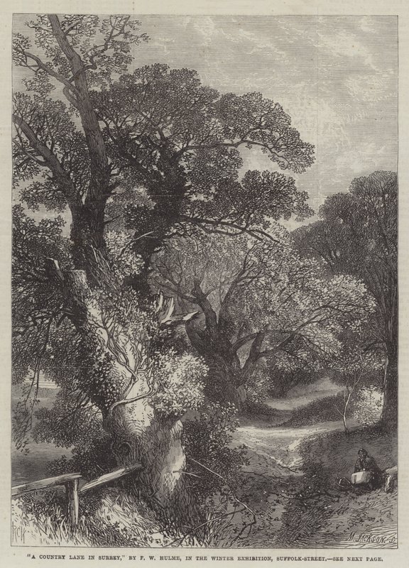 A Country Lane in Surrey by Frederick William Hulme