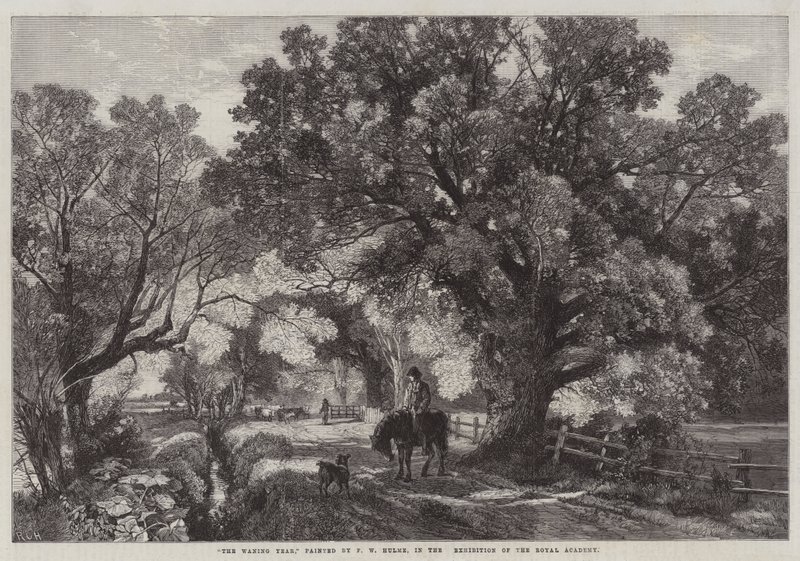 The Waning Year, in the Exhibition of the Royal Academy by Frederick William Hulme
