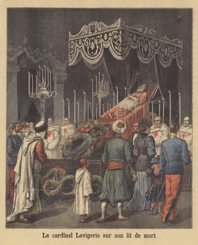 Cardinal Lavigerie on his deathbed by French School