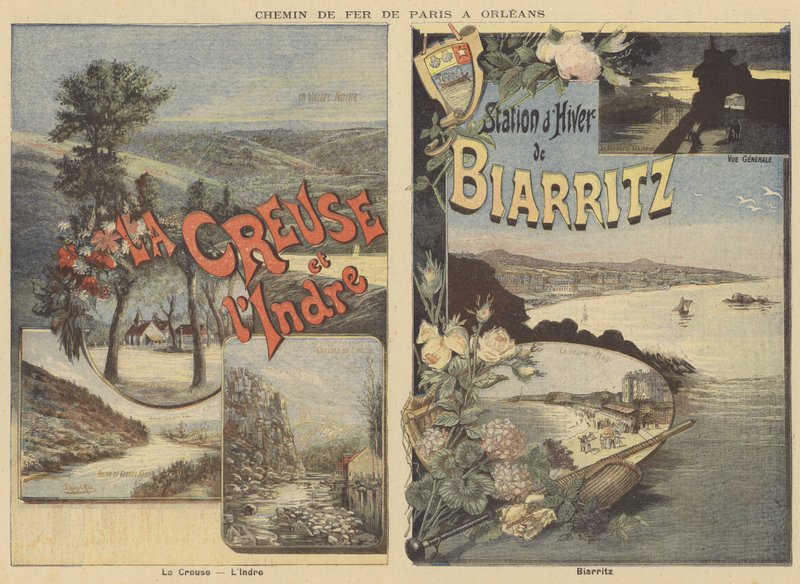 Creuse, Indre and Biarritz by French School