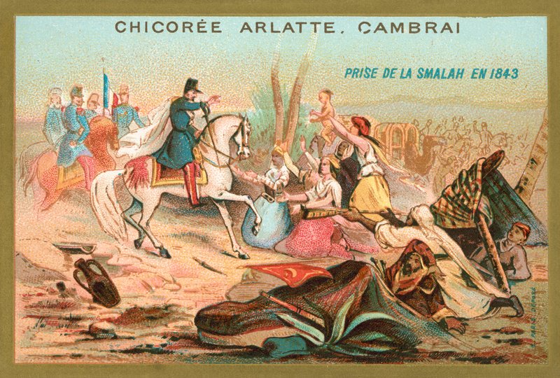 French troops capturing the smala of Abdelkader, Algeria, 1843 by French School