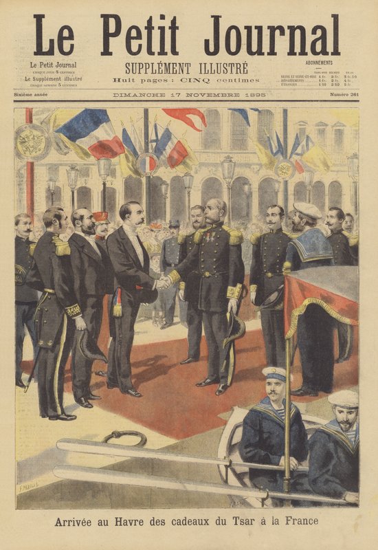 Gifts from the Russian Tsar to France Arriving at Le Havre by French School