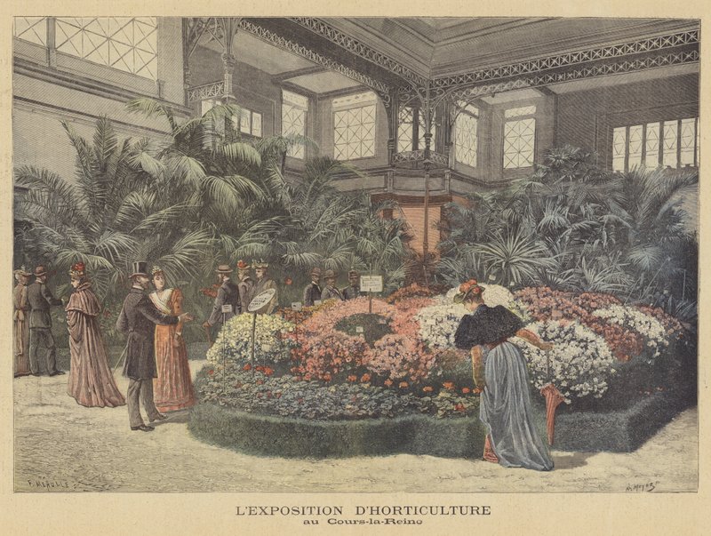 Horticultural exhibition in the Cours-la-Reine by French School
