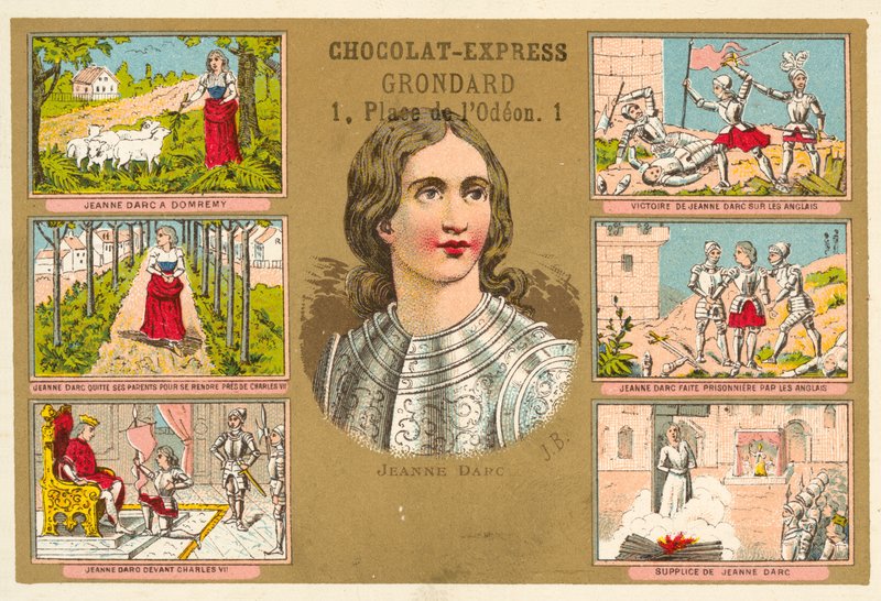 Joan of Arc, and scenes from her life by French School
