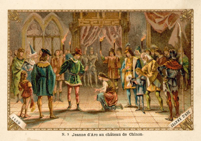 Joan of Arc at the Chateau of Chinon, 1429 by French School