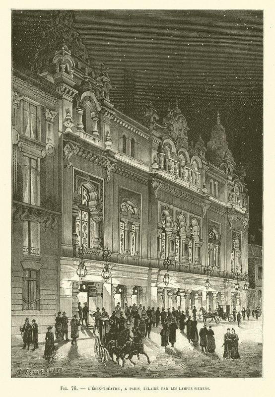 The Eden-Theatre, Paris Lit by Siemens Lamps by French School