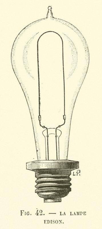 The Edison Lamp by French School